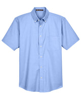 Harriton Men's Short-Sleeve Oxford with Stain-Release Harriton