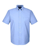 Harriton Men's Short-Sleeve Oxford with Stain-Release Harriton