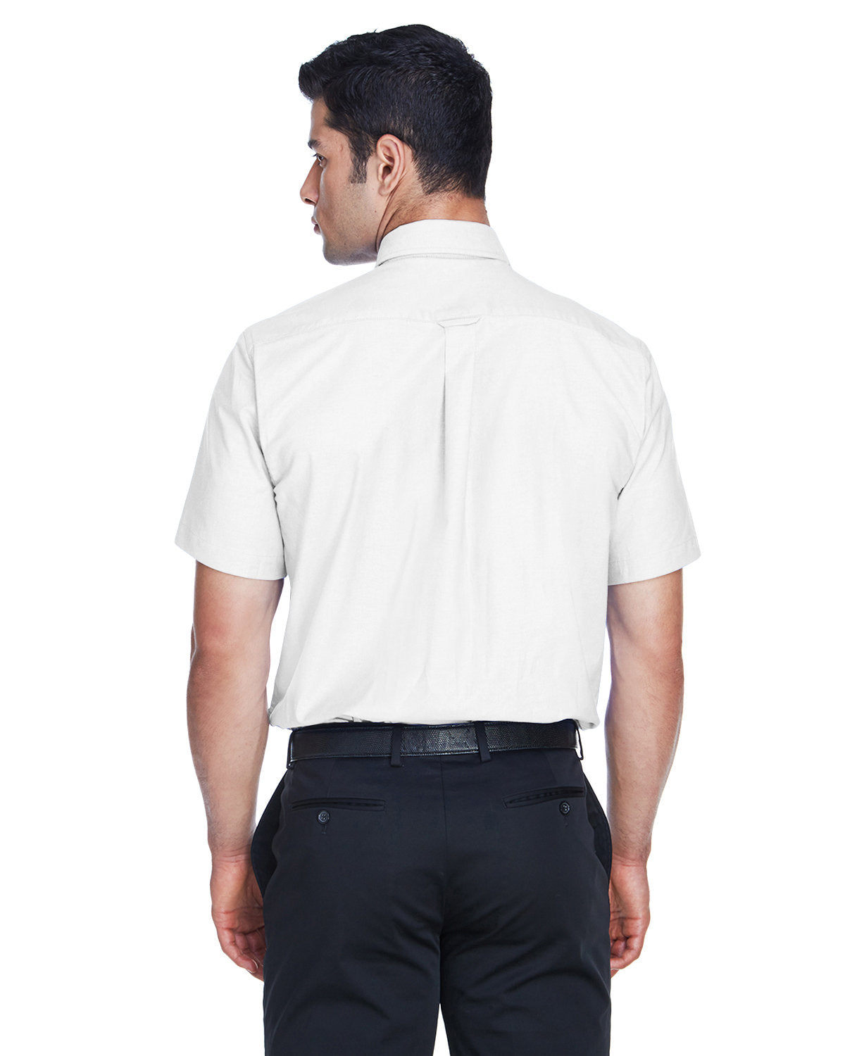 Harriton Men's Short-Sleeve Oxford with Stain-Release Harriton