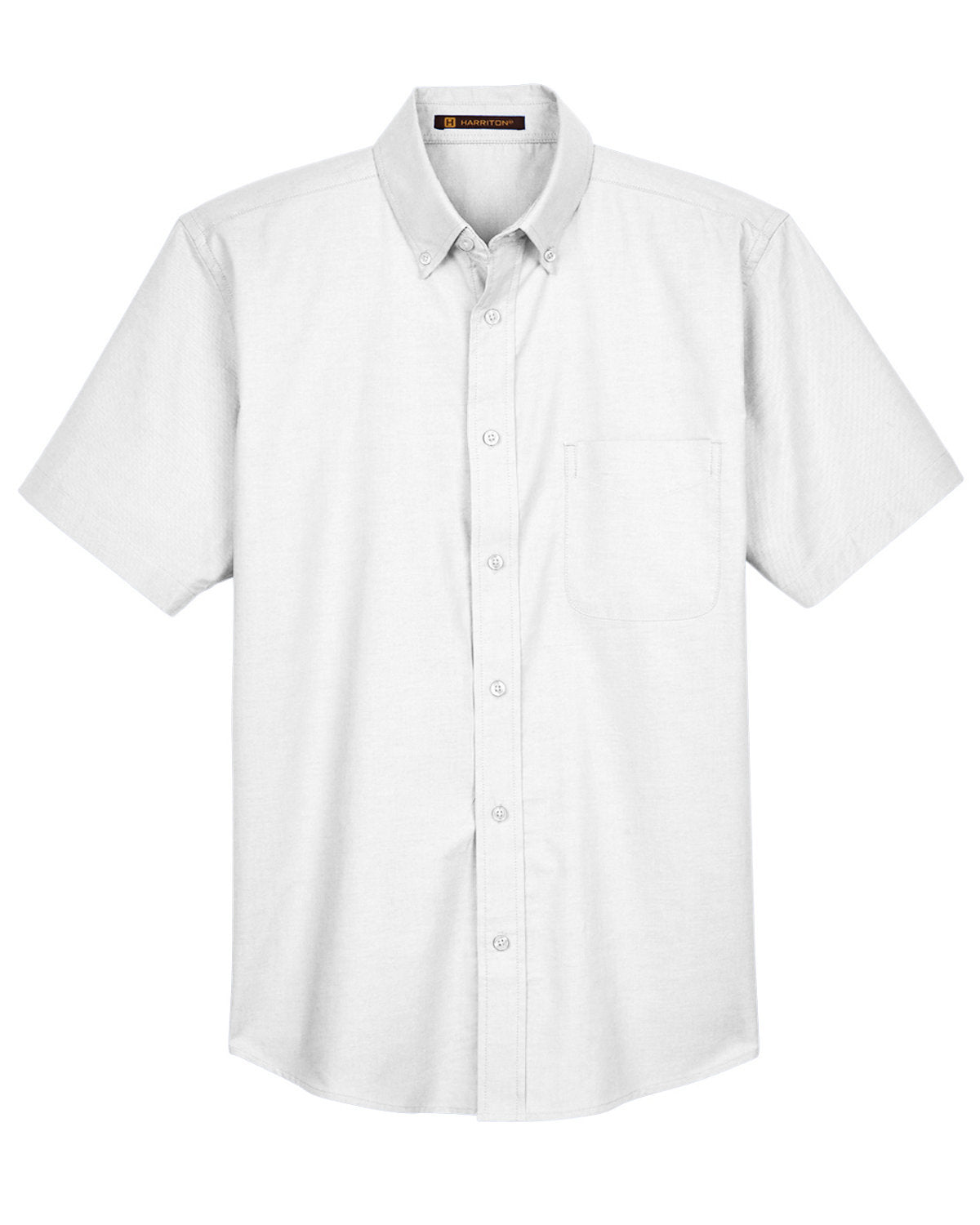 Harriton Men's Short-Sleeve Oxford with Stain-Release Harriton