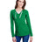 LAT Ladies' Long Sleeve Fine Jersey Lace-Up T-Shirt LAT