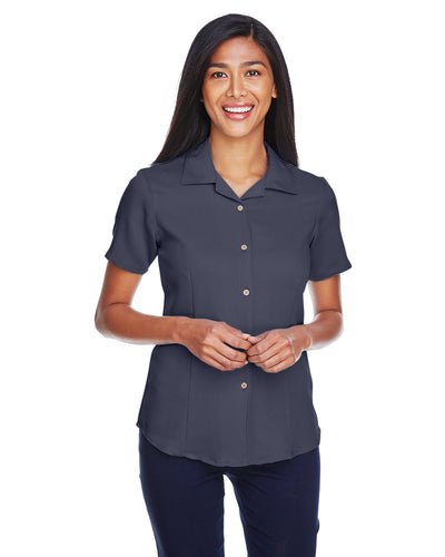 Harriton Ladies' Bahama Cord Camp Shirt