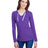 LAT Ladies' Long Sleeve Fine Jersey Lace-Up T-Shirt LAT