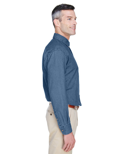 Harriton Men's 6.5 oz. Long-Sleeve Denim Shirt