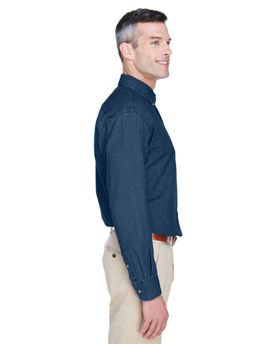 Harriton Men's 6.5 oz. Long-Sleeve Denim Shirt
