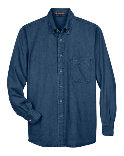 Harriton Men's 6.5 oz. Long-Sleeve Denim Shirt