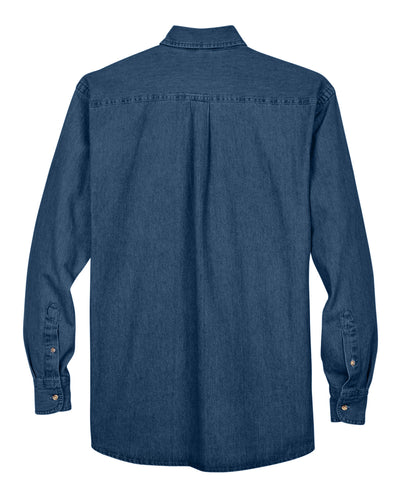 Harriton Men's 6.5 oz. Long-Sleeve Denim Shirt