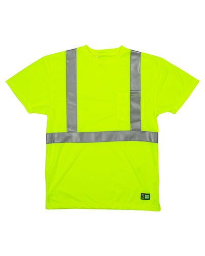 Berne Men's Hi-Vis Class 2 Performance Pocket T-Shirt