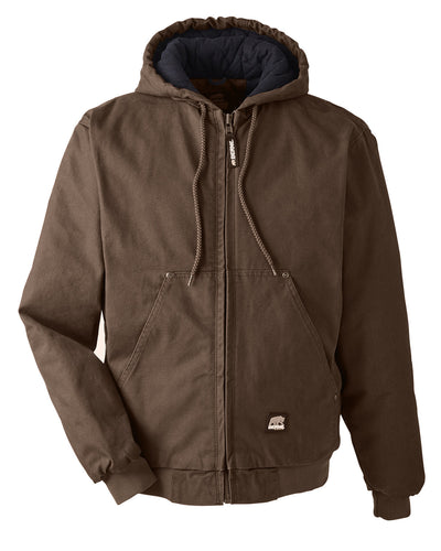 Berne Men's Highland Washed Cotton Duck Hooded Jacket