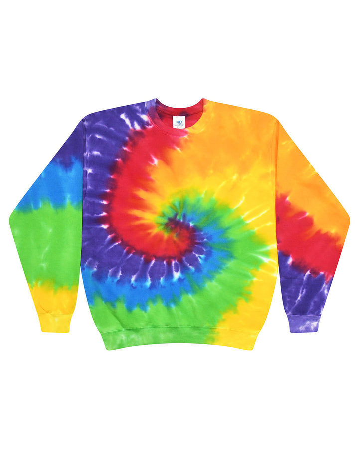 Tie-Dye Adult 8.5 oz., 80/20 crew neck fleece Tie-Dye
