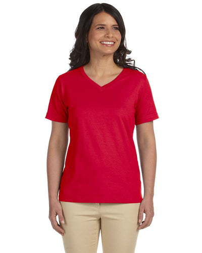 LAT Ladies' Premium Jersey V-Neck T-Shirt