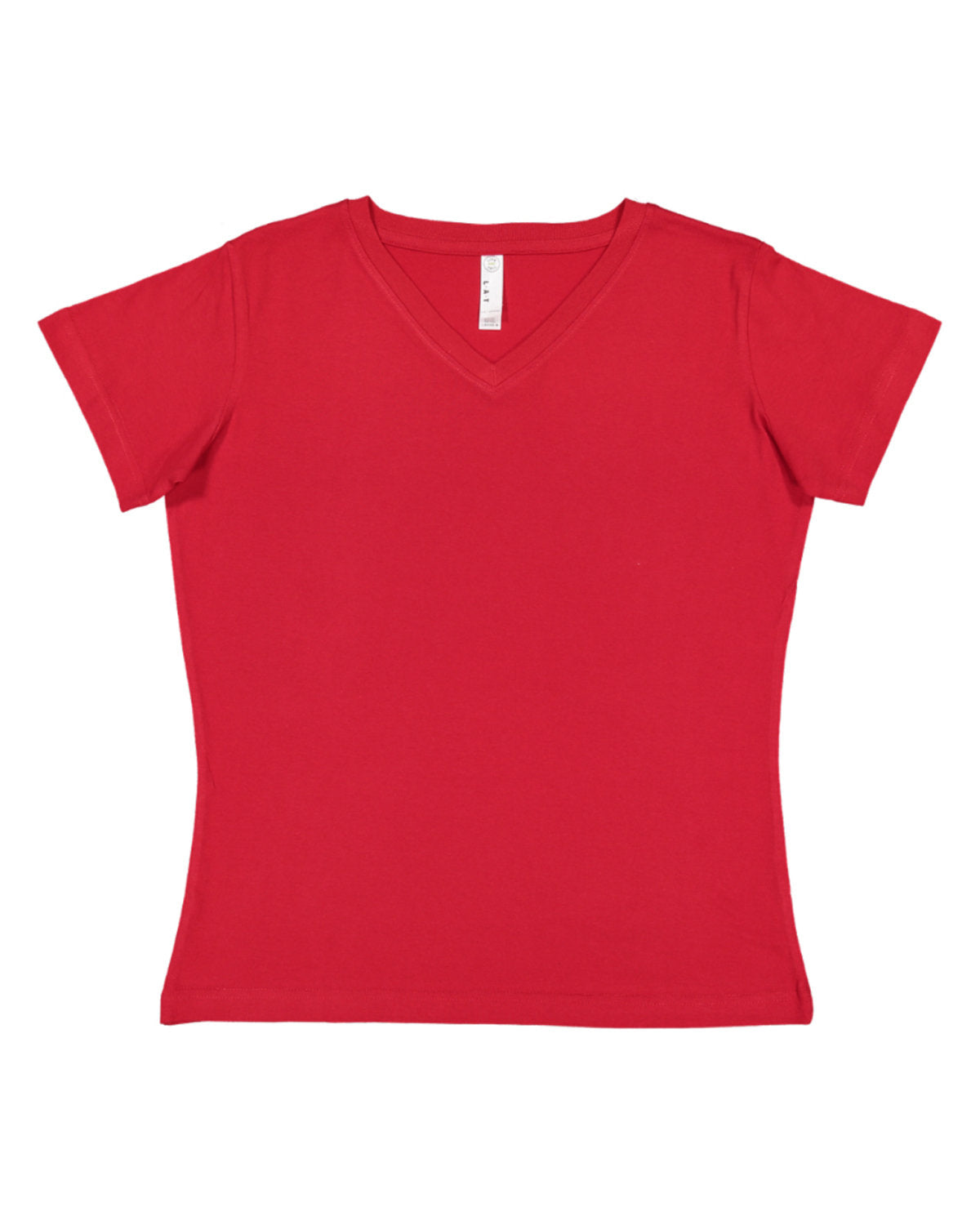 LAT Ladies' Premium Jersey V-Neck T-Shirt LAT