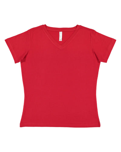 LAT Ladies' Premium Jersey V-Neck T-Shirt