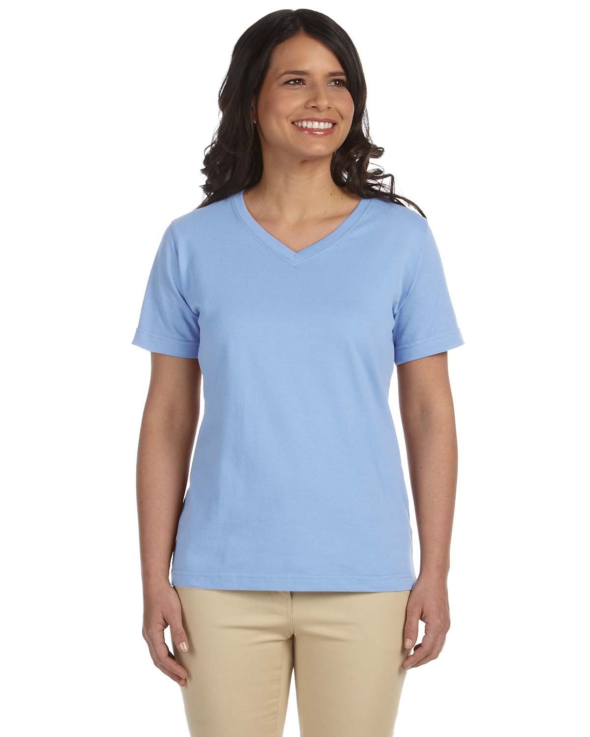 LAT Ladies' Premium Jersey V-Neck T-Shirt LAT