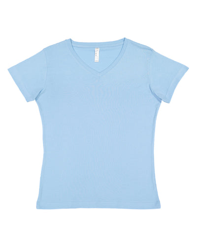 LAT Ladies' Premium Jersey V-Neck T-Shirt