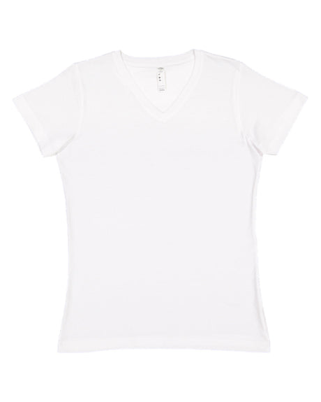 LAT Ladies' Premium Jersey V-Neck T-Shirt LAT