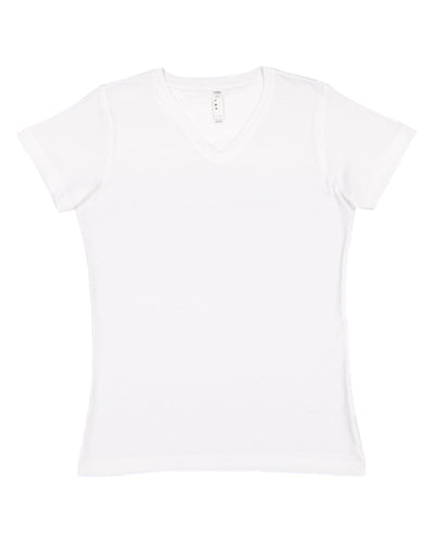LAT Ladies' Premium Jersey V-Neck T-Shirt