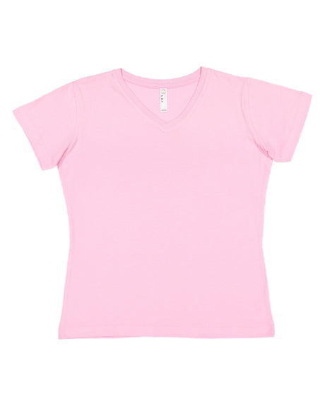LAT Ladies' Premium Jersey V-Neck T-Shirt LAT