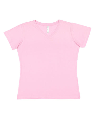 LAT Ladies' Premium Jersey V-Neck T-Shirt