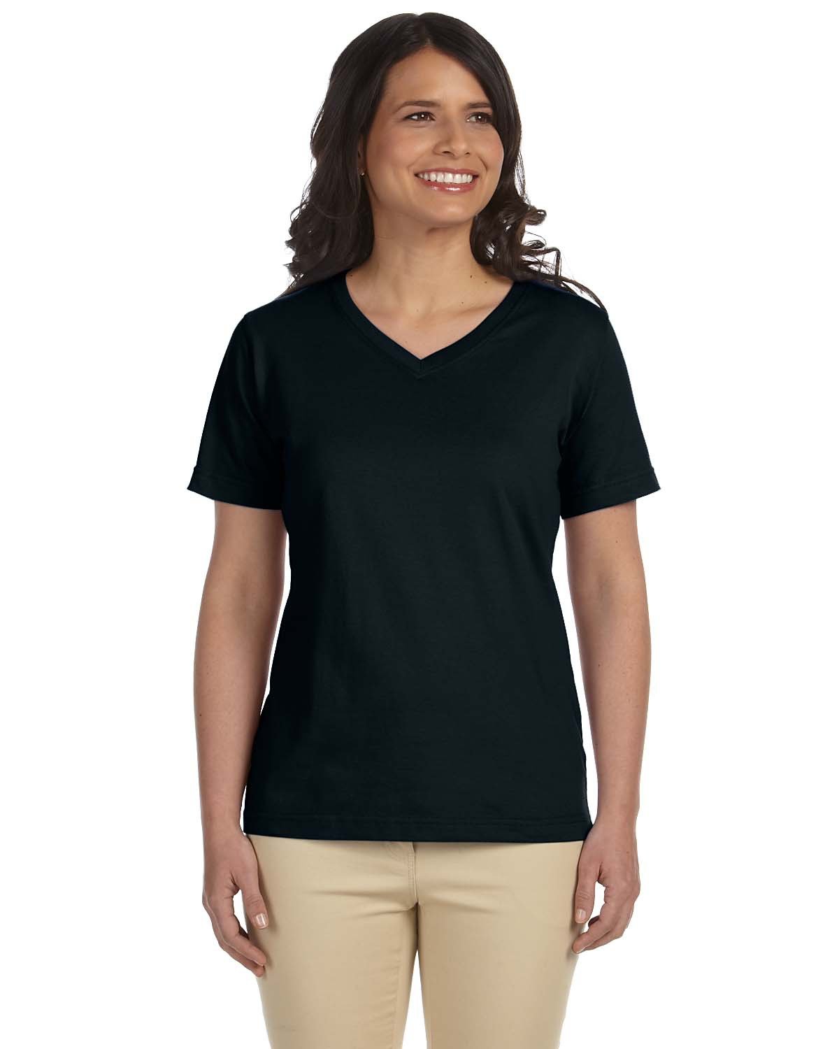 LAT Ladies' Premium Jersey V-Neck T-Shirt LAT