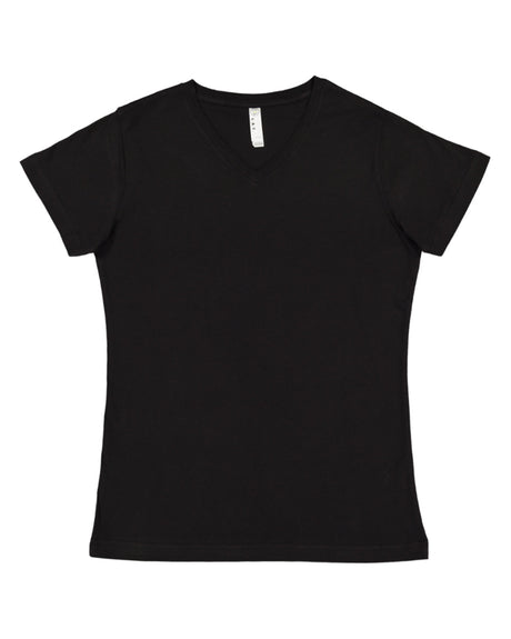 LAT Ladies' Premium Jersey V-Neck T-Shirt LAT