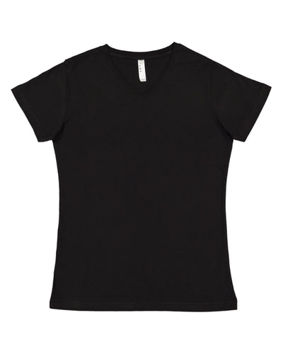 LAT Ladies' Premium Jersey V-Neck T-Shirt
