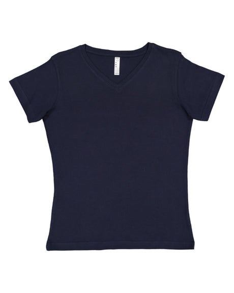 LAT Ladies' Premium Jersey V-Neck T-Shirt LAT