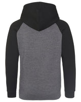 AWDis Adult 80/20 Midweight Contrast Baseball Hooded Sweatshirt AWDis