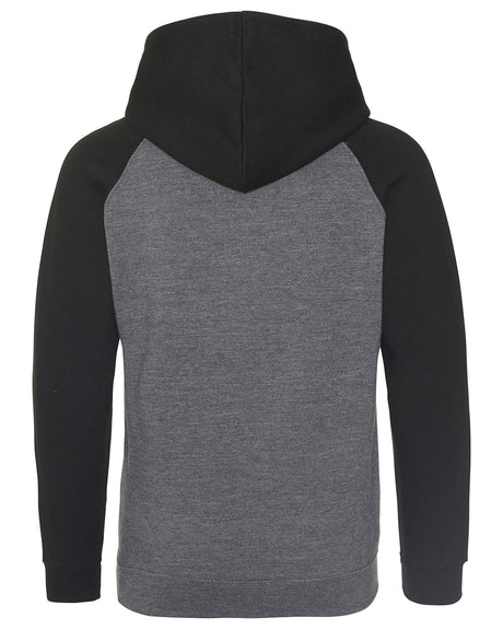 AWDis Adult 80/20 Midweight Contrast Baseball Hooded Sweatshirt AWDis