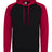AWDis Adult 80/20 Midweight Contrast Baseball Hooded Sweatshirt AWDis