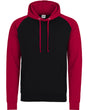 AWDis Adult 80/20 Midweight Contrast Baseball Hooded Sweatshirt AWDis