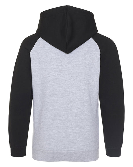 AWDis Adult 80/20 Midweight Contrast Baseball Hooded Sweatshirt AWDis