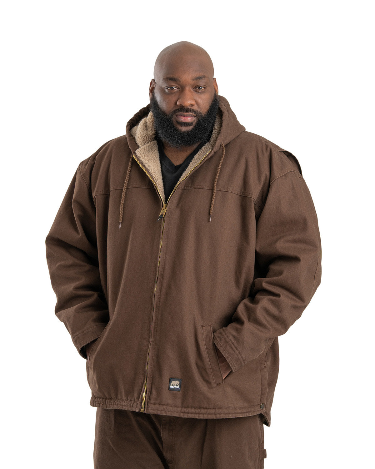 Berne Men's Heartland Washed Duck Hooded Work Coat – League Outfitters