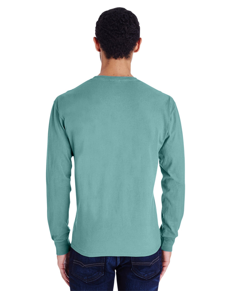 Hanes Comfortwash Unisex Garment-Dyed Long-Sleeve T-Shirt with Pocket
