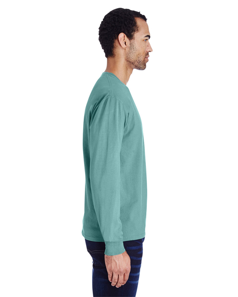 Hanes Comfortwash Unisex Garment-Dyed Long-Sleeve T-Shirt with Pocket