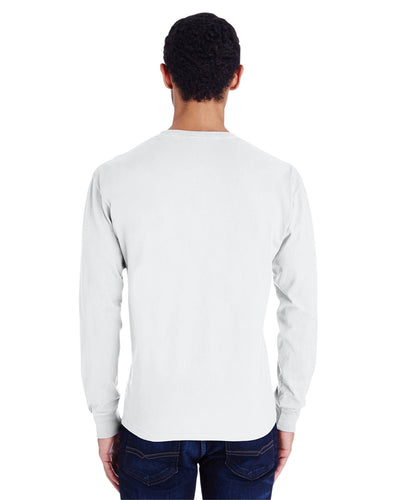 Hanes Comfortwash Unisex Garment-Dyed Long-Sleeve T-Shirt with Pocket