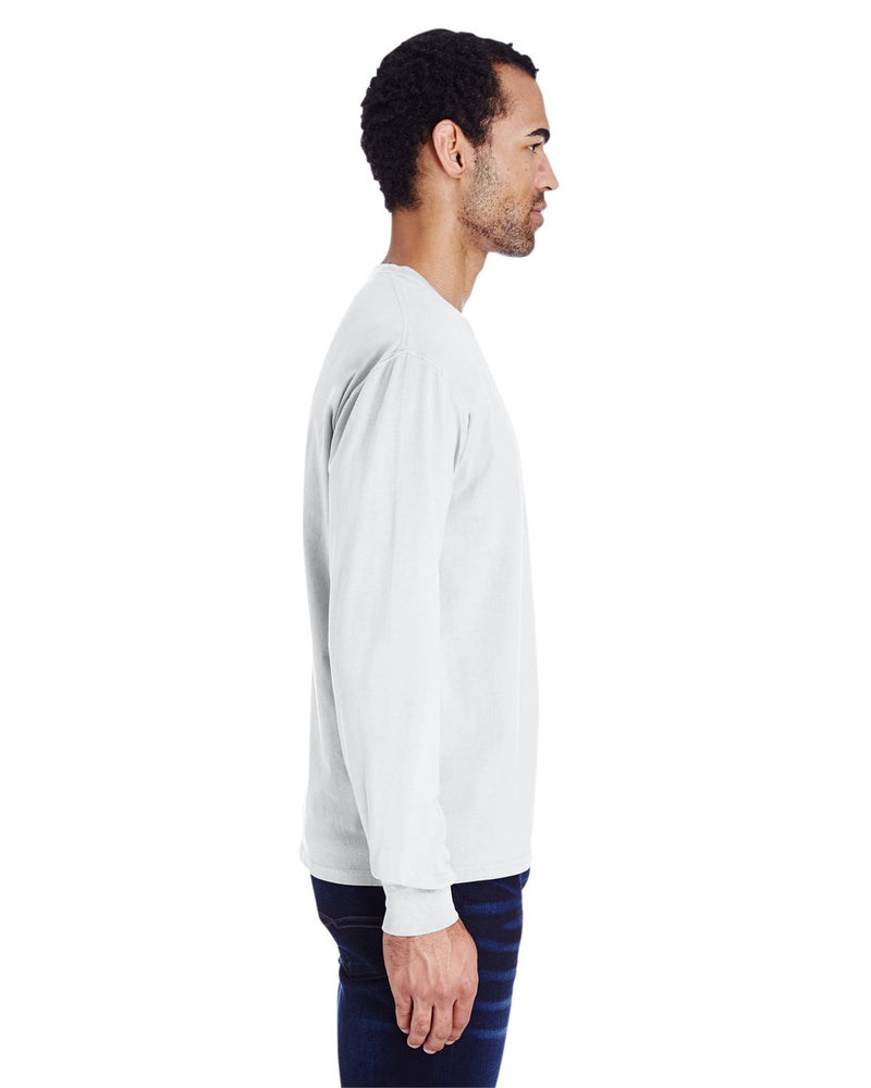Hanes Comfortwash Unisex Garment-Dyed Long-Sleeve T-Shirt with Pocket