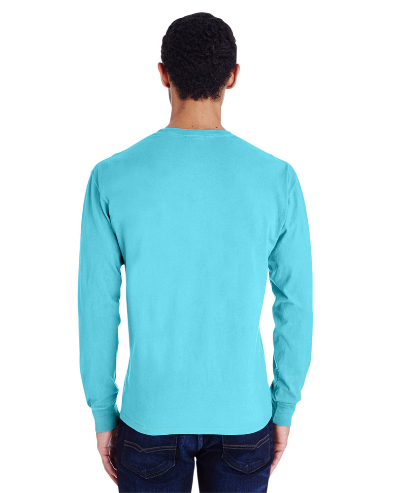 Hanes Comfortwash Unisex Garment-Dyed Long-Sleeve T-Shirt with Pocket