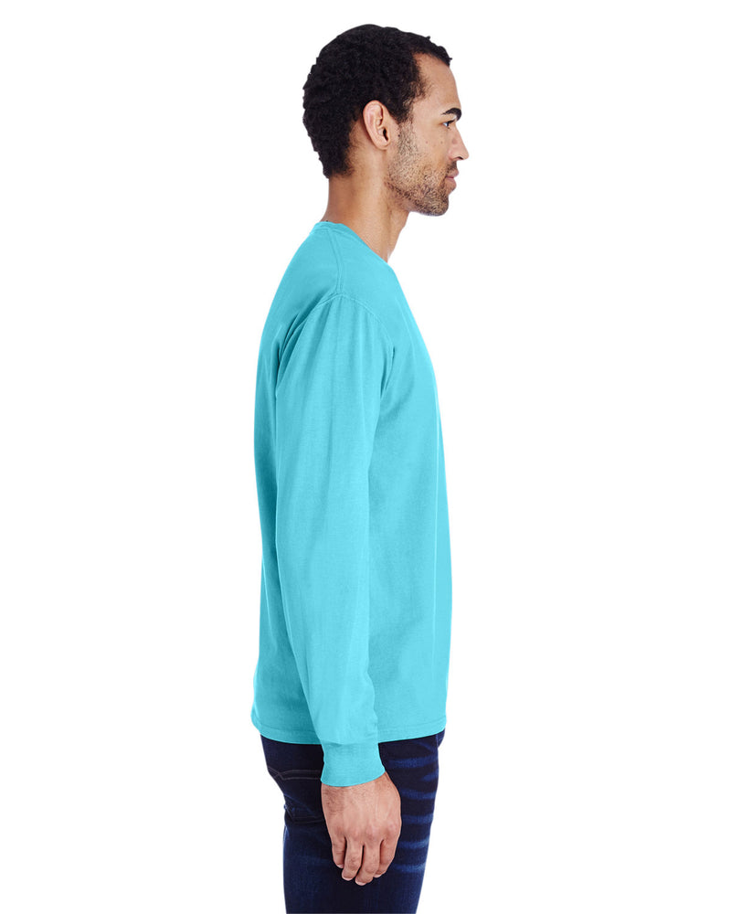 Hanes Comfortwash Unisex Garment-Dyed Long-Sleeve T-Shirt with Pocket