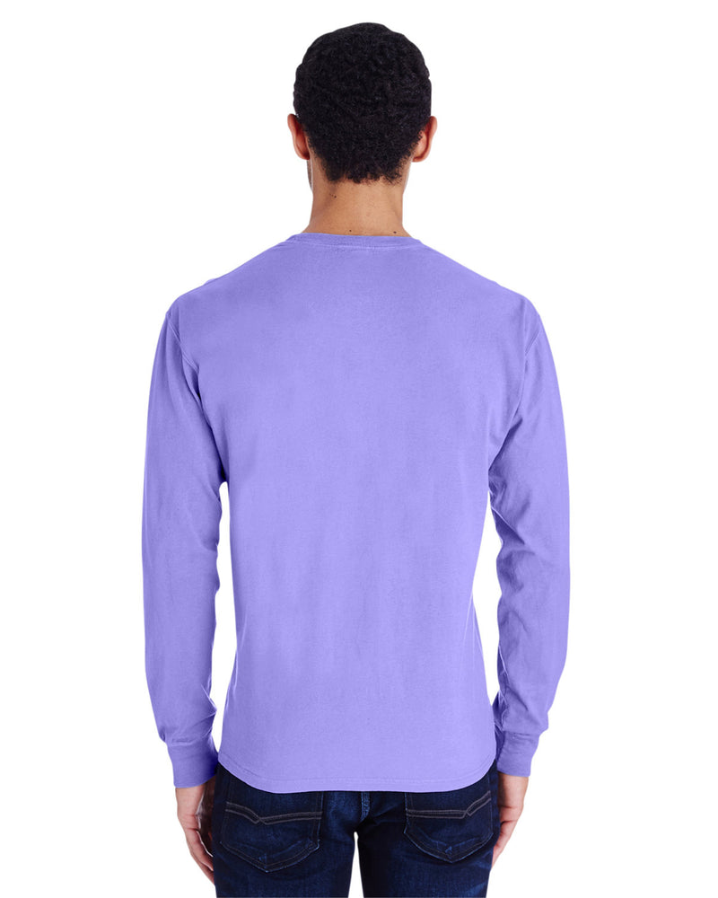 Hanes Comfortwash Unisex Garment-Dyed Long-Sleeve T-Shirt with Pocket