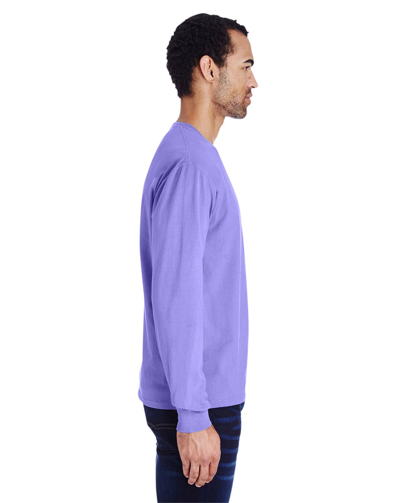 Hanes Comfortwash Unisex Garment-Dyed Long-Sleeve T-Shirt with Pocket