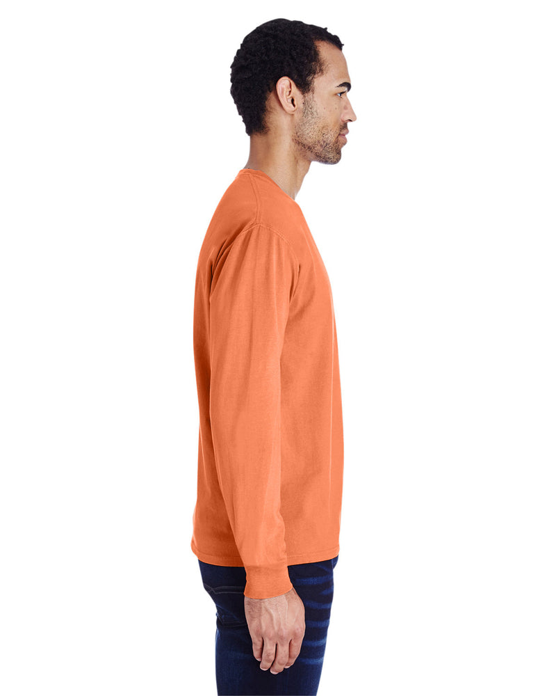 Hanes Comfortwash Unisex Garment-Dyed Long-Sleeve T-Shirt with Pocket