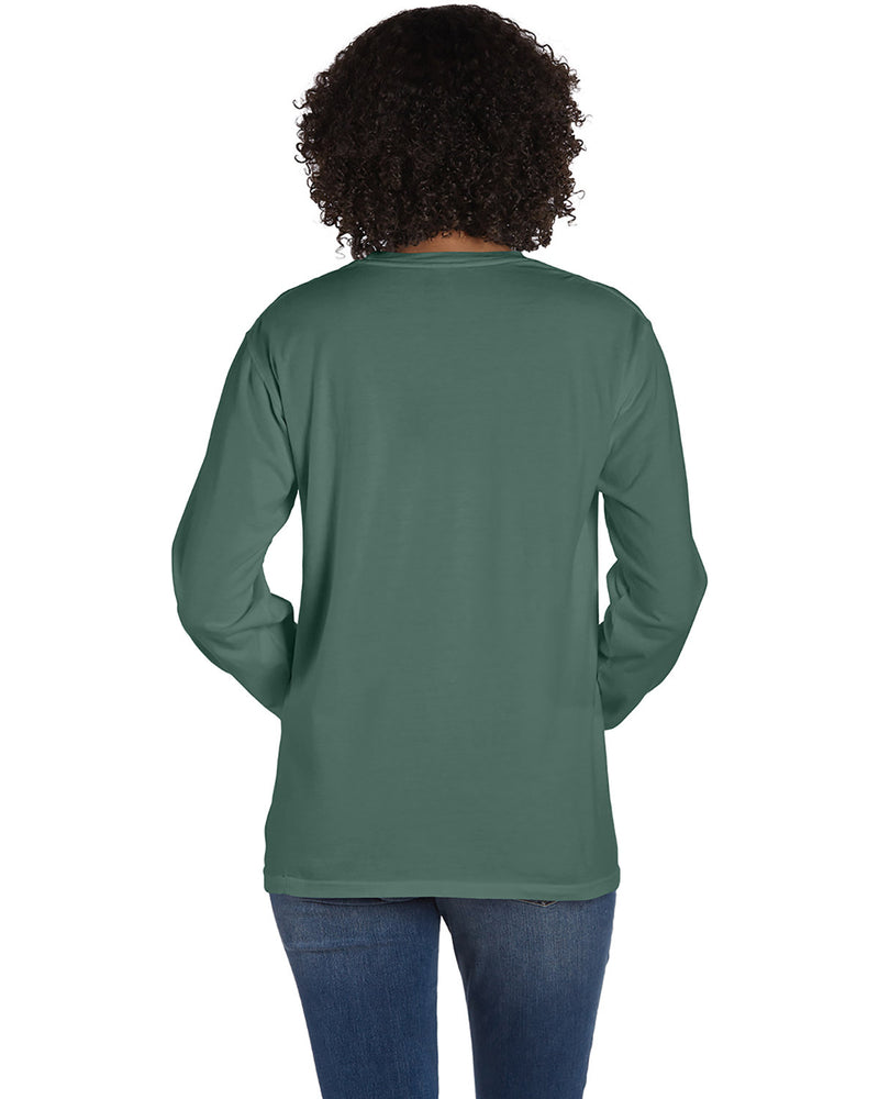 Hanes Comfortwash Unisex Garment-Dyed Long-Sleeve T-Shirt with Pocket