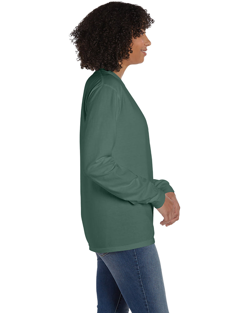 Hanes Comfortwash Unisex Garment-Dyed Long-Sleeve T-Shirt with Pocket