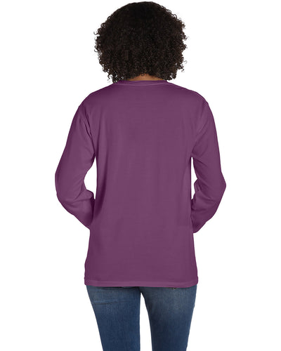 Hanes Comfortwash Unisex Garment-Dyed Long-Sleeve T-Shirt with Pocket