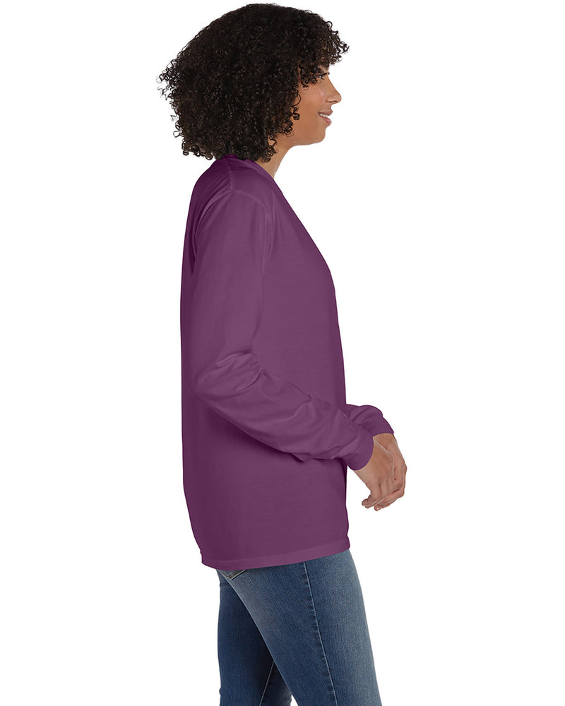 Hanes Comfortwash Unisex Garment-Dyed Long-Sleeve T-Shirt with Pocket