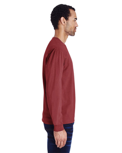 Hanes Comfortwash Unisex Garment-Dyed Long-Sleeve T-Shirt with Pocket
