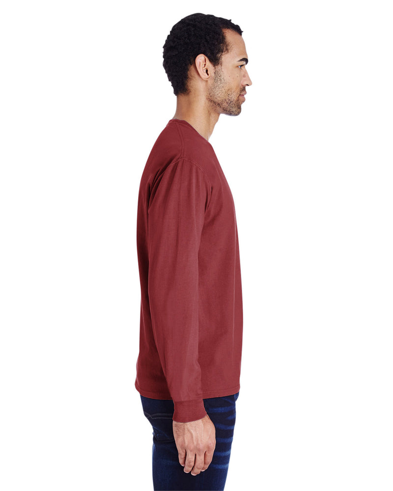 Hanes Comfortwash Unisex Garment-Dyed Long-Sleeve T-Shirt with Pocket