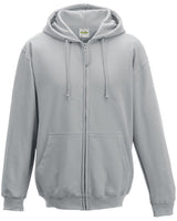 Just Hoods By AWDis Men's 80/20 Midweight College Full-Zip Hooded Sweatshirt Just Hoods By AWDis