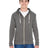 J. America Unisex Triblend Full-Zip Hooded Sweatshirt 4249-1